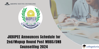 JK NEET PG Counselling: JKBOPEE Announces Second/Mop-Up Round of Counselling for Post MBBS/DNB Courses
